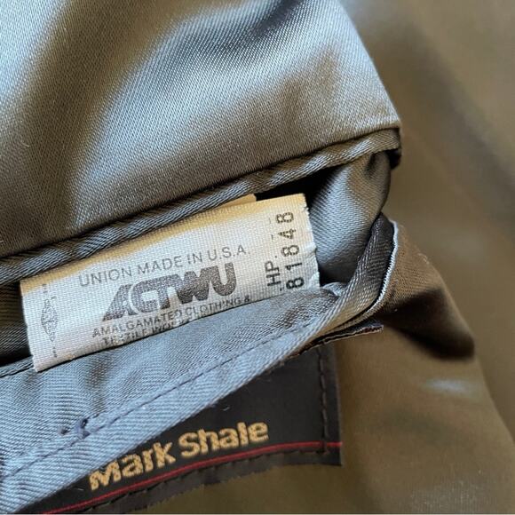 Mark Shale Cashmere Overcoat Charcoal Black Button Down Business Dress Coat 46R - Picture 11 of 16